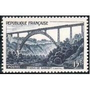France Francia Nº 928 1952  Viaducto de Garabit Lujo