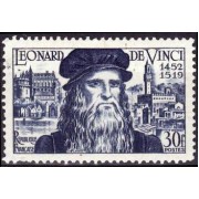 France Francia Nº 929 1952 5º Centenario del nacimiento de Leonardo da Vinci MNH