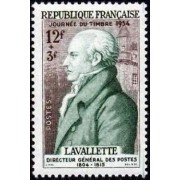 France Francia Nº 969 1954 Día del sello -Conde de la Valette- Lujo
