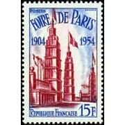 France Francia Nº 975 1954 50º Aniv. de la Feria de París Lujo