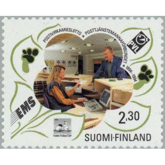 Finlandia - 1210 - f - 1994 Cent. de la Federacón de funcionarios de correos Lujo