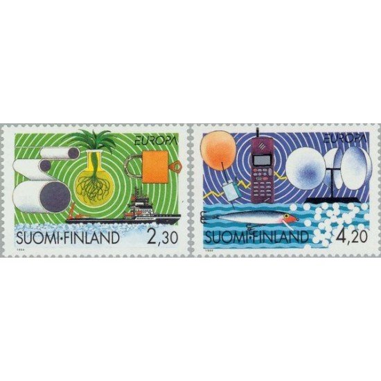 Finlandia - 1214/15 - 1994 Europa Descubrimientos Lujo