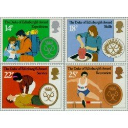 Gran Bretaña 1003/06 1981 25 Aniv. del Premio Duque de Edimburgo MNH Gran Bretaña 1003/06 1981 25 Aniv. del Premio Duque de Edimburgo MNH