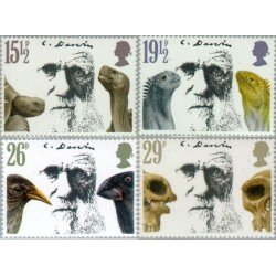 Gran Bretaña 1023/26 1982 100 Aniv. muerte de Darwin MNH Gran Bretaña 1023/26 1982 100 Aniv. muerte de Darwin MNH