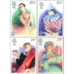 Gran Bretaña 1043/46 1982 Europa Aniv. y acontecimientos del teatro británico MNH Gran Bretaña 1043/46 1982 Europa Aniv. y acontecimientos del teatro británico MNH