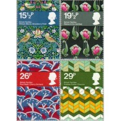 Gran Bretaña 1052/55 1982 Industria textil británica MNH Gran Bretaña 1052/55 1982 Industria textil británica MNH