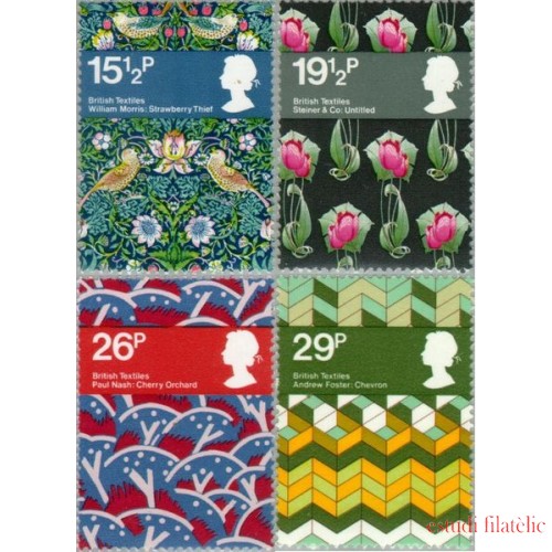 Gran Bretaña 1052/55 1982 Industria textil británica MNH
