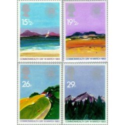 Gran Bretaña 1071/74 1983 Día de la Commonwealth MNH Gran Bretaña 1071/74 1983 Día de la Commonwealth MNH