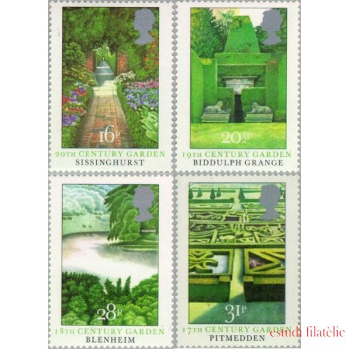 Gran Bretaña 1100/03 1983 Jardines británicos MNH