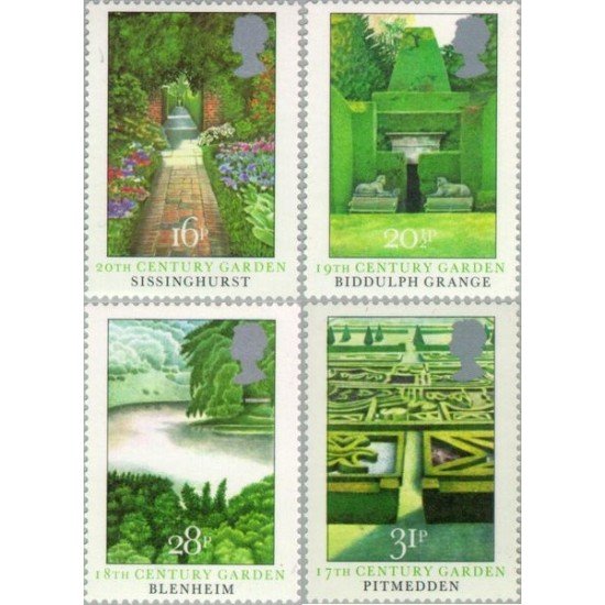 Gran Bretaña 1100/03 1983 Jardines británicos MNH