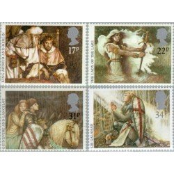 Gran Bretaña 1190/93 1985 Leyenda del rey Arturo MNH Gran Bretaña 1190/93 1985 Leyenda del rey Arturo MNH