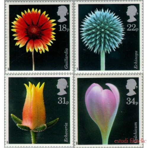 Gran Bretaña - 1256/59 - 1987 Flora-flores diversas-Lujo