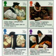 Gran Bretaña - 1303/06 - 1988 Primeras traducciones de la biblia al galés Lujo