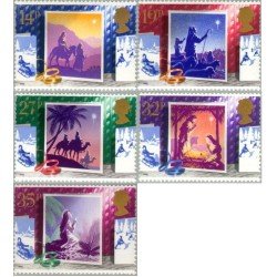 Gran Bretaña 1358/62 1988 Navidad MNH Gran Bretaña 1358/62 1988 Navidad MNH