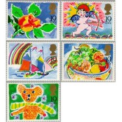Gran Bretaña - 1367/71 - 1989 Ilustraciones diversas MNH Gran Bretaña - 1367/71 - 1989 Ilustraciones diversas MNH