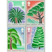 Gran Bretaña - 1464/67 - 1990 150º Aniv. de los jardines de Kew Lujo
