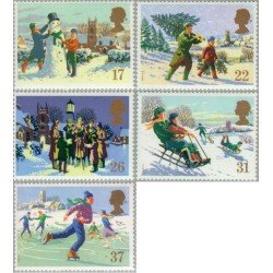 Gran Bretaña 1494/98 1990 Navidad MNH Gran Bretaña 1494/98 1990 Navidad MNH