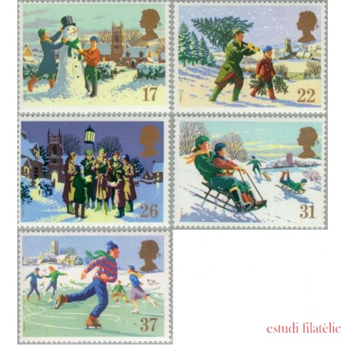 Gran Bretaña - 1494/98 - 1990 Navidad Lujo