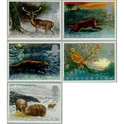 Gran Bretaña - 1591/95 - 1992 Animales y el invierno MNH Gran Bretaña - 1591/95 - 1992 Animales y el invierno MNH