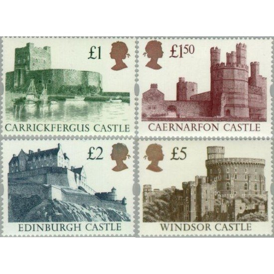 Gran Bretaña - 1615/18 - 1992 Serie castillos británicos MNH