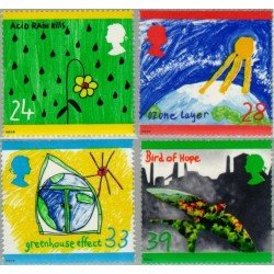 Gran Bretaña - 1633/36 - 1992 Emisión verde-dibujos de niños MNH Gran Bretaña - 1633/36 - 1992 Emisión verde-dibujos de niños MNH