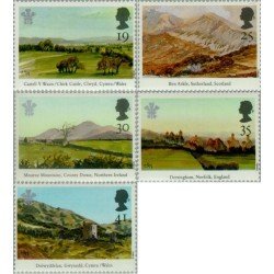 Gran Bretaña - 1748/52 - 1994 25º Aniv. de la investidura del príncipe de Gales-Pinturas MNH Gran Bretaña - 1748/52 - 1994 25º Aniv. de la investidura del príncipe de Gales-Pinturas MNH
