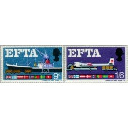 BA1/S Gran Bretaña UK Nº 463/64 1967 Asociación europea de libre comercio Lujo BA1/S Gran Bretaña UK Nº 463/64 1967 Asociación europea de libre comercio Lujo