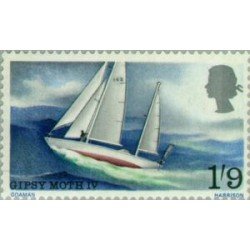 Gran Bretaña UK Nº 494 1967 Llegada del velero de Sir Francis Chichester-vuelta al mundo-Lujo Gran Bretaña UK Nº 494 1967 Llegada del velero de Sir Francis Chichester-vuelta al mundo-Lujo