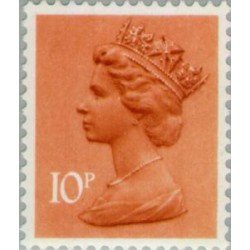 Gran Bretaña - 782 - 1976 Serie-Isabel II-naranja-MNH Gran Bretaña - 782 - 1976 Serie-Isabel II-naranja-MNH