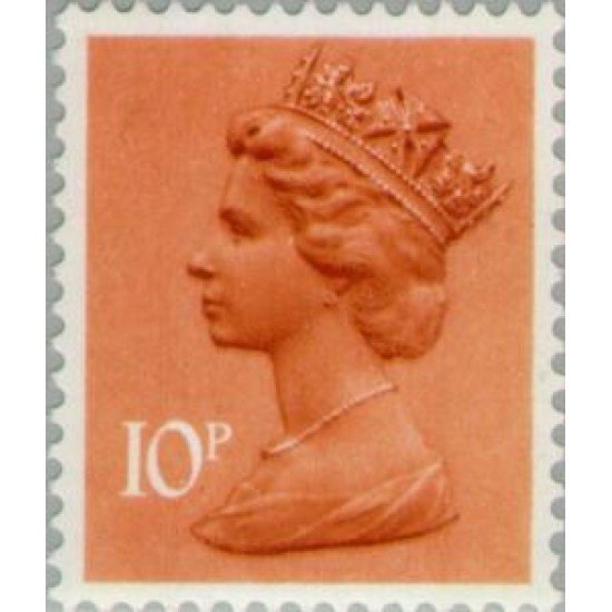 Gran Bretaña - 782 - 1976 Serie-Isabel II-naranja-MNH