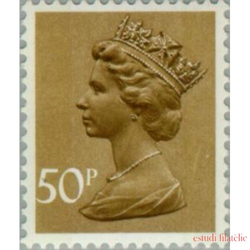Gran Bretaña - 821 - 1977 Serie-Isabel II-marrón, sépia-Lujo