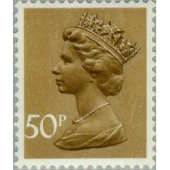 Gran Bretaña - 821 - 1977 Serie-Isabel II-marrón, sépia- MNH