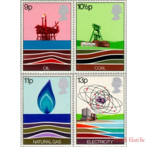 VAR1 Gran Bretaña UK  Nº 855/58   1978  Recursos energéticos Lujo