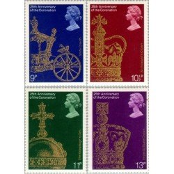 Gran Bretaña 864/67 1978 25 Aniv. coronación Isabel II MNH Gran Bretaña 864/67 1978 25 Aniv. coronación Isabel II MNH