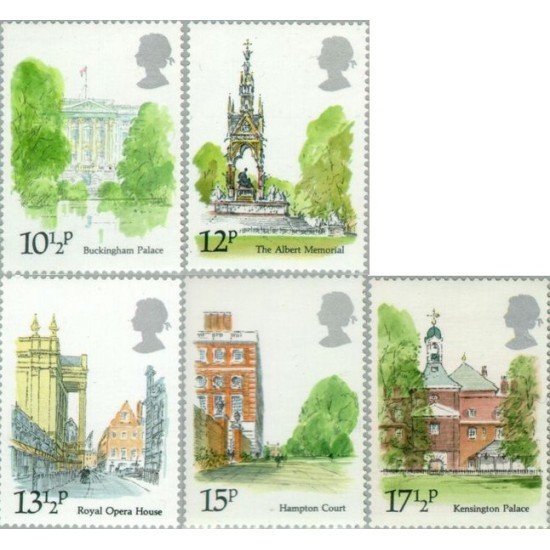 Gran Bretaña 932/36 1980 Monumentos históricos de Londres MNH Gran Bretaña 932/36 1980 Monumentos históricos de Londres MNH