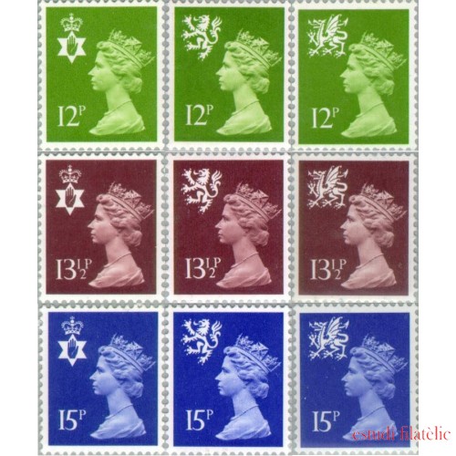 Gran Bretaña - 941/49 - 1980 Serie Isabel II Lujo