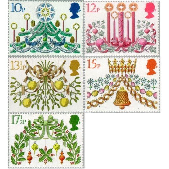 Gran Bretaña 959/63 1980 Navidad Decoraciones de navidad MNH