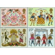 FAU5/S  Gran Bretaña  972/75 1981 Europa y el folklore-costumbres tradicionales MNH