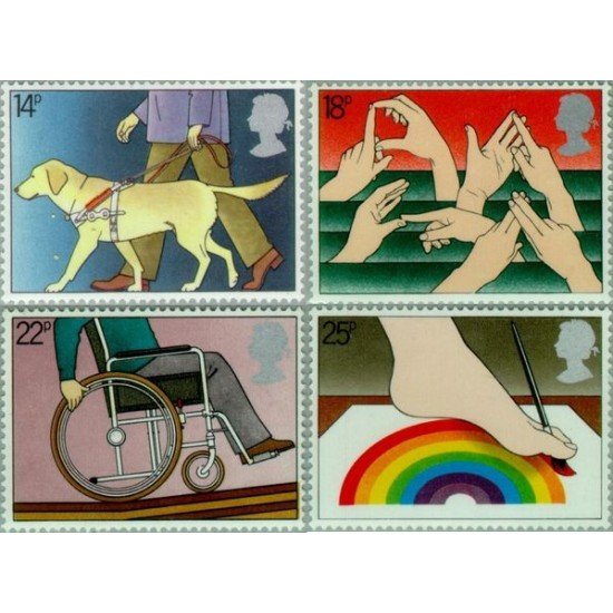 MED/S Gran Bretaña  976/79  1981 Año internacional de los discapacitados MNH