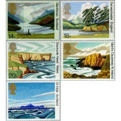 Gran Bretaña 996/00 1981 Patrimonioi nacional Lugares MNH