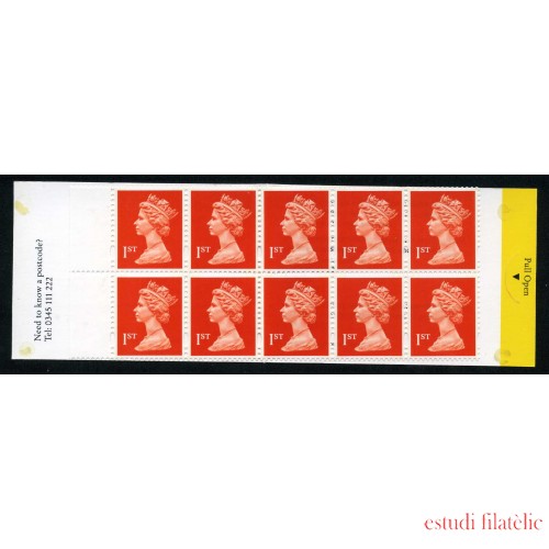 Gran Bretaña - 1474-C - 1995 Isabel II Carnet banda horizontal 10 sellos nº 1474 (dif. ilustraciones en cobertura, tipo de impresión...) 