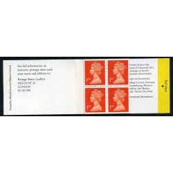 Gran Bretaña - 1474a - 1990 Isabel II Carnet bloque 4 sellos 2 nº 1474a 2 nº 1474b Gran Bretaña - 1474a - 1990 Isabel II Carnet bloque 4 sellos 2 nº 1474a 2 nº 1474b