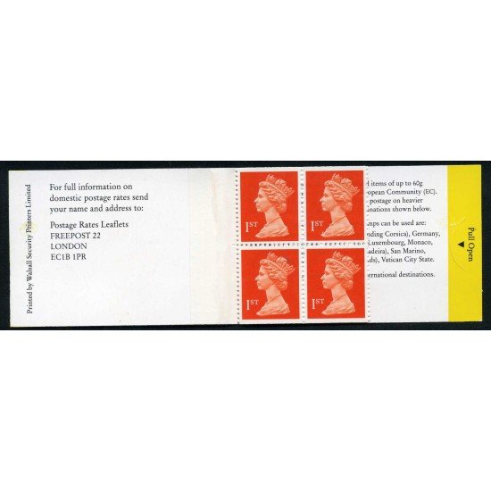 Gran Bretaña - 1474a - 1990 Isabel II Carnet bloque 4 sellos 2 nº 1474a 2 nº 1474b