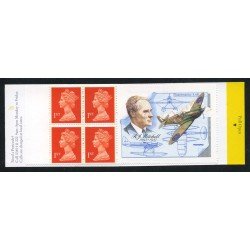 Gran Bretaña - 1474v3-C - 1995 Isabel II Carnet bloque de 4 sellos 1474c + viñeta R. J. Mitchell Gran Bretaña - 1474v3-C - 1995 Isabel II Carnet bloque de 4 sellos 1474c + viñeta R. J. Mitchell