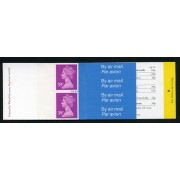 Gran Bretaña - 1573(II)-C - 1992 Isabel II Carnet par vertical 2 sellos nº 1573 y 1573a + 4 etiquetas correo aéreo Lujo