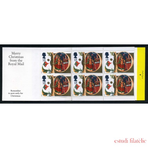 Gran Bretaña - 1574-C - 1991 Carnet banda horizontal 20 sellos nº 1574 Lujo