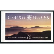 Gran Bretaña - 1595-C - 1992 País de Gales Carnet de prestigio 4 pag. de textos e ilustraciones y 4 pag. con sellos Lujo