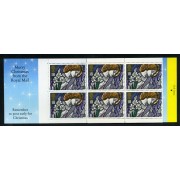 Gran Bretaña - 1640-C - 1992 Navidad Carnet banda horizontal 20 sellos nº 1640 (margen blanco arriba y abajo) Lujo