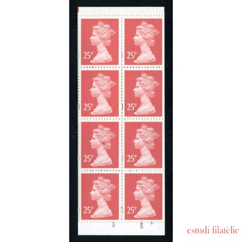 Gran Bretaña - 1710(II)-C - 1993 Isabel II Carnet banda vertical 8 sellos nº 1710 Lujo