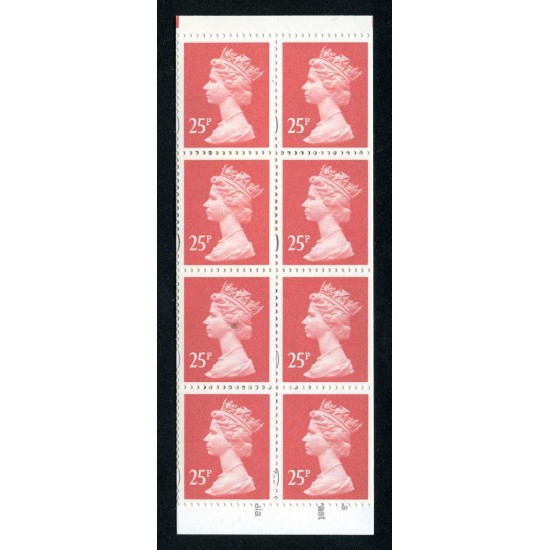 Gran Bretaña - 1710(II)-C - 1993 Isabel II Carnet banda vertical 8 sellos nº 1710